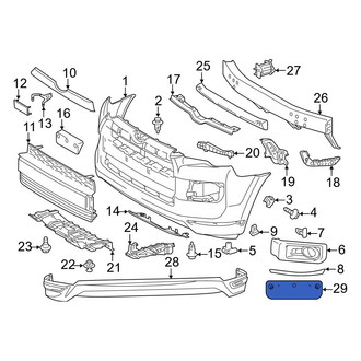 Toyota OE - Front License Plate Bracket