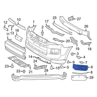 Toyota OE - Front Left Fog Light Trim