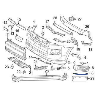 Toyota OE - Front Left Bumper Trim