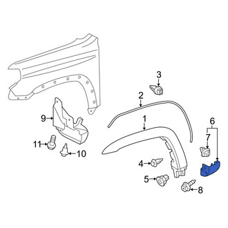 Toyota OE - Front Left Fender Molding