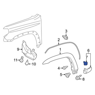 Toyota OE - Rocker Panel Molding Clip
