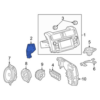 Toyota OE - Right Radio Bracket