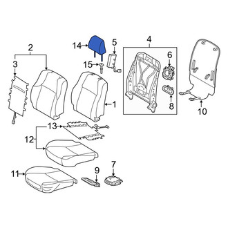 Toyota OE - Front Left Headrest