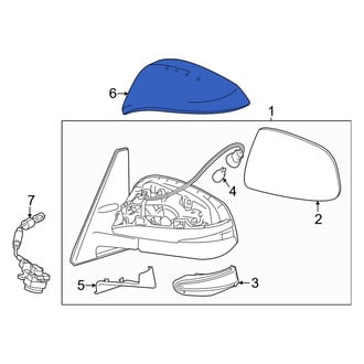 Toyota OE - Front Left Door Mirror Cover