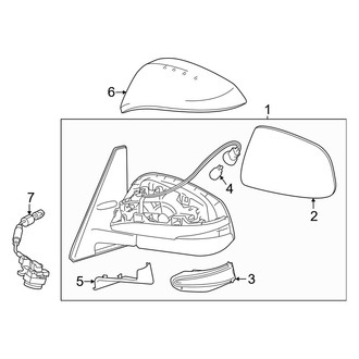 Toyota OE - Front Door - Outside Mirrors
