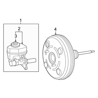 Toyota OE - Cowl - Components on Dash Panel (With Hydraulic Type Brake Booster)