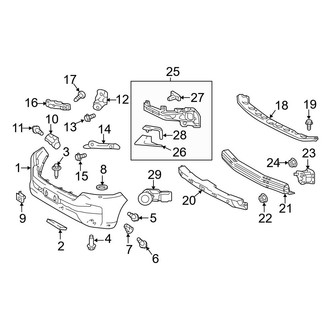 Toyota OE - Front Bumper - Bumper & Components