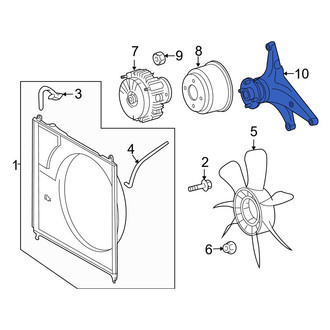 Toyota OE - Engine Cooling Fan Clutch Bracket