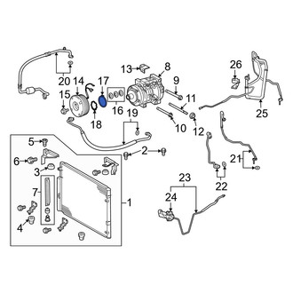 Toyota OE - A/C Compressor Clutch Pulley Snap Ring