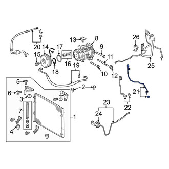Toyota OE - A/C Refrigerant Suction Hose