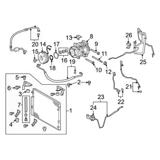 Toyota OE - Air Conditioner & Heater - Condenser, Compressor & Lines