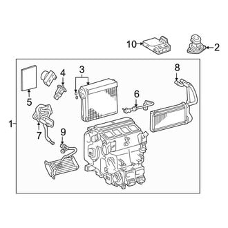 Toyota OE - Air Conditioner & Heater - Evaporator Components (Front)