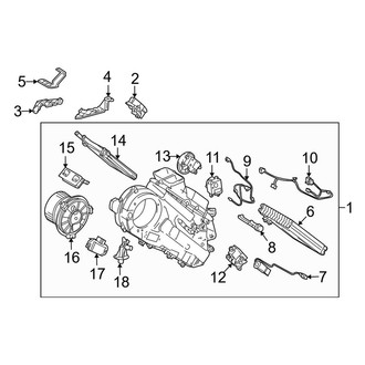 Toyota OE - Air Conditioner & Heater - Evaporator Components (Rear)
