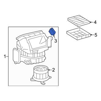 Toyota OE - Front HVAC Air Inlet Door Actuator