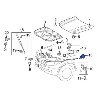 Toyota OE - Front Hood Release Handle