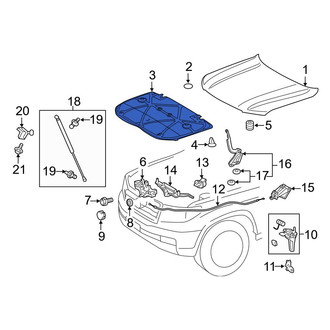 Toyota OE - Front Hood Insulation Pad