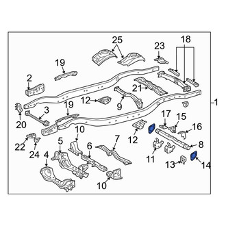Toyota OE - Left Frame Stiffener
