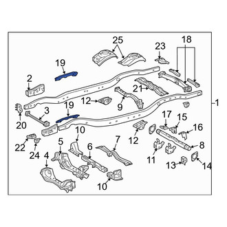 Toyota OE - Left Chassis Frame Reinforcement