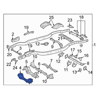 Toyota OE - Front Suspension Subframe Crossmember