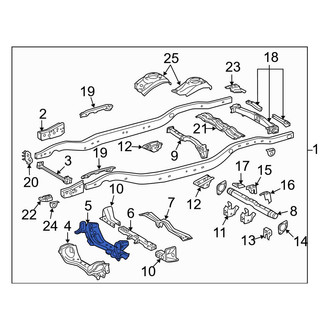 Toyota OE - Engine Mount Crossmember