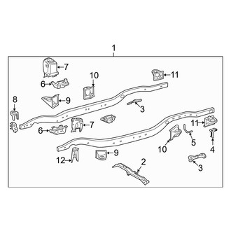 Toyota OE - Frame & Components (Supports & Brackets)