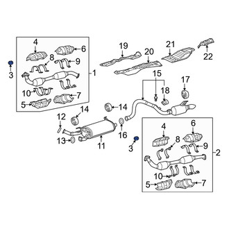 Toyota OE - Rear Left Catalytic Converter Gasket