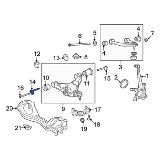 Toyota OE - Alignment Camber Adjusting Eccentric Bolt