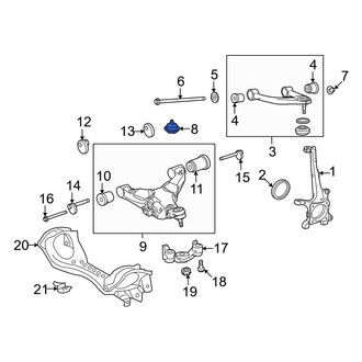 Toyota OE - Front Suspension Control Arm Bumper