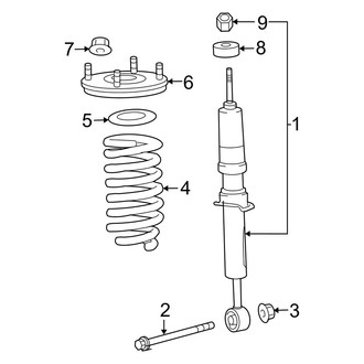 Toyota OE - Front Suspension - Struts & Components