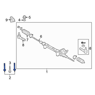 Toyota OE - Outer Rack and Pinion Bolt