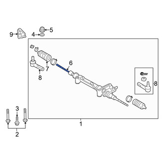 Toyota OE - Left Outer Steering Tie Rod End
