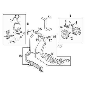 Toyota OE - Steering Gear & Linkage - Power Steering Pump & Cooler Lines
