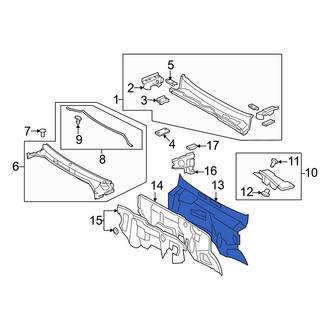 Toyota OE - Front Inner Engine Compartment Insulation