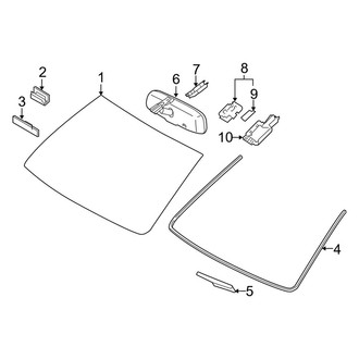 Toyota OE - Windshield - Glass