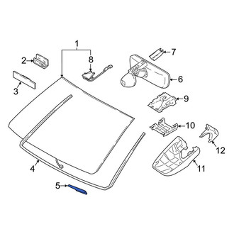 Toyota OE - Front Inner Windshield Molding