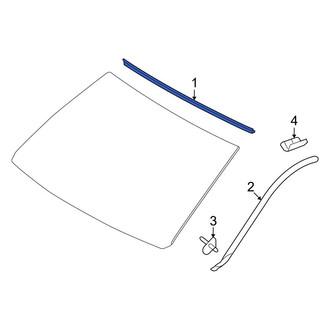 Toyota OE - Front Center Windshield Molding