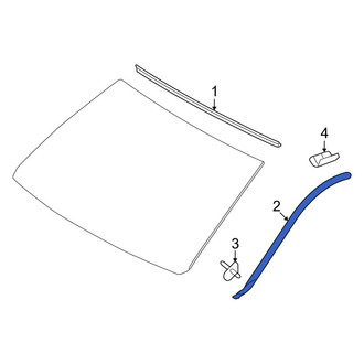 Toyota OE - Front Left Windshield Molding