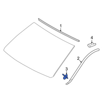Toyota OE - Windshield Molding Clip
