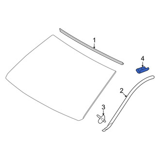 Toyota OE - Windshield Molding Clip