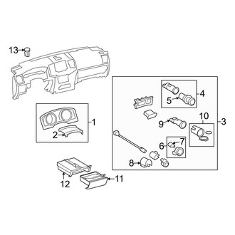 Toyota OE - Instrument Panel Components