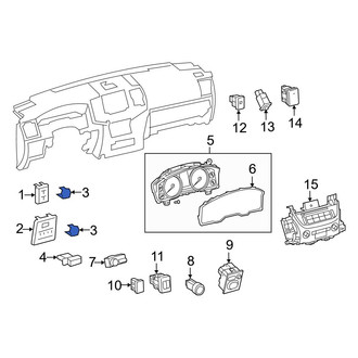 Toyota OE - Instrument Panel Cover Cap