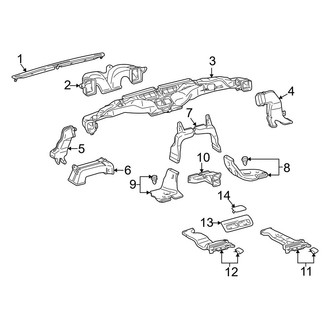 Toyota OE - Instrument Panel - Ducts (Front)
