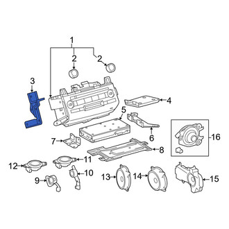 Toyota OE - Left Radio Bracket