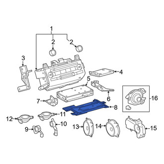 Toyota OE - Lower Radio Cover