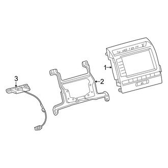 Toyota OE - Instrument Panel - Navigation System Components