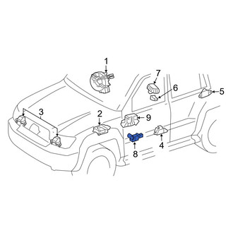 Toyota OE - Left Seat Track Position Sensor
