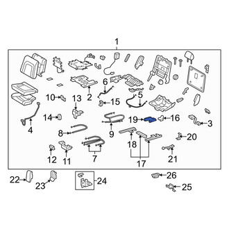Toyota OE - Center Right Outer Seat Track Cover