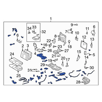 Toyota OE - Center Left Seat