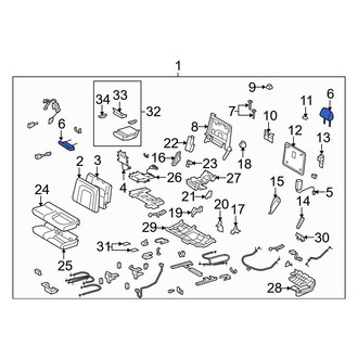 Toyota OE - Center Headrest