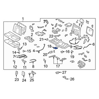 Toyota OE - Center Left Seat Track Cover